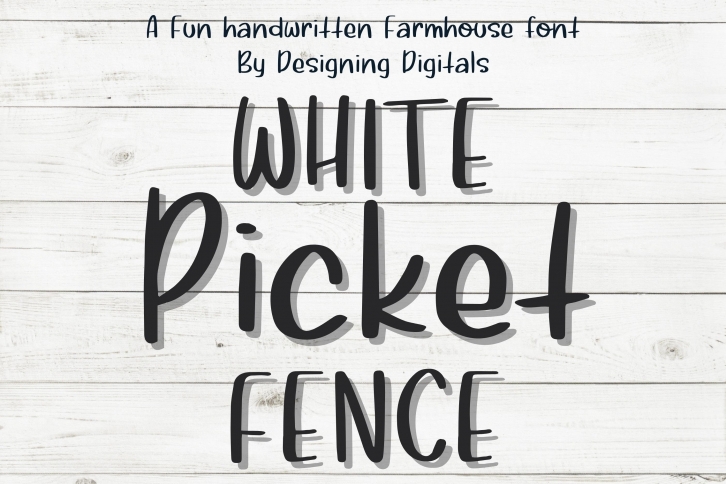 White Picket Fence Font Download