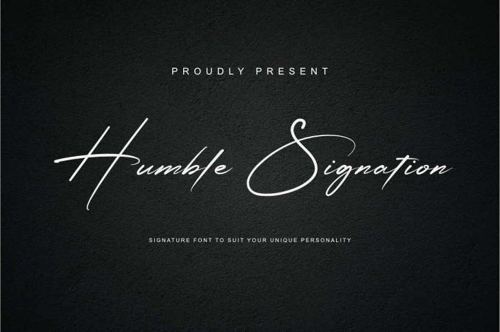 Humble Signati Font Download