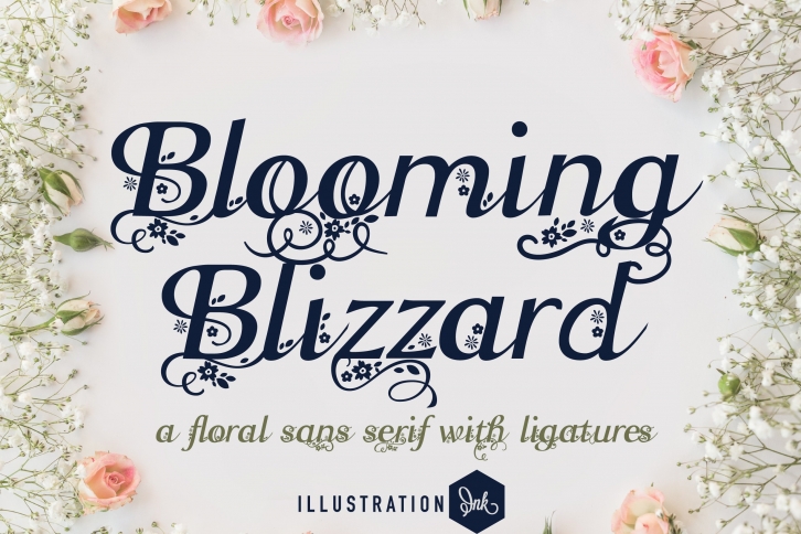 PN Blooming Blizzard Font Download