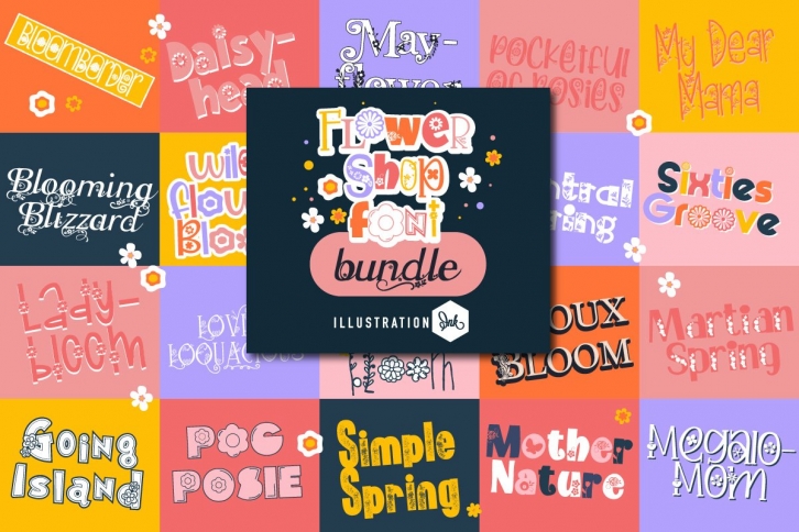 Flower Shop Bundle Font Download
