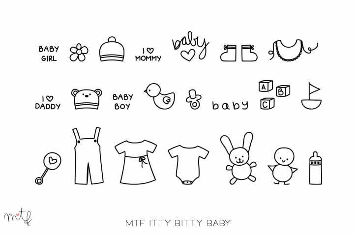 Itty Bitty Baby Font Download