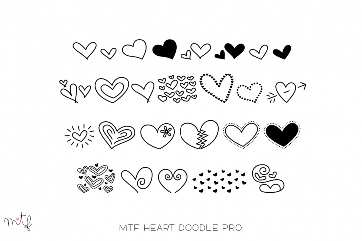 Heart Doodle Pro Font Download