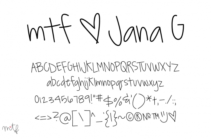 Jana G Font Download