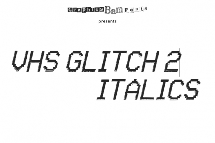 Vhs Glitch 2 Italic Font Download