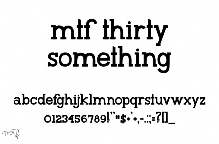 Thirty Something Font Download
