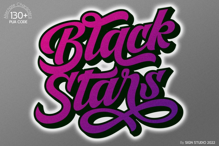 Black Stars Font Download