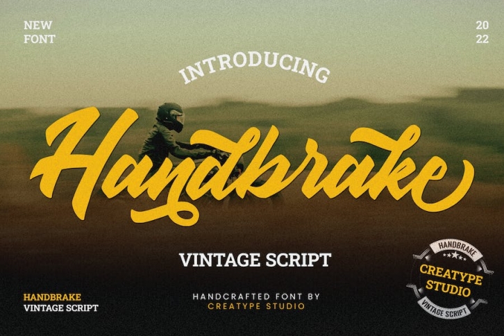 Handbrake Stylish Handlettering Font Download