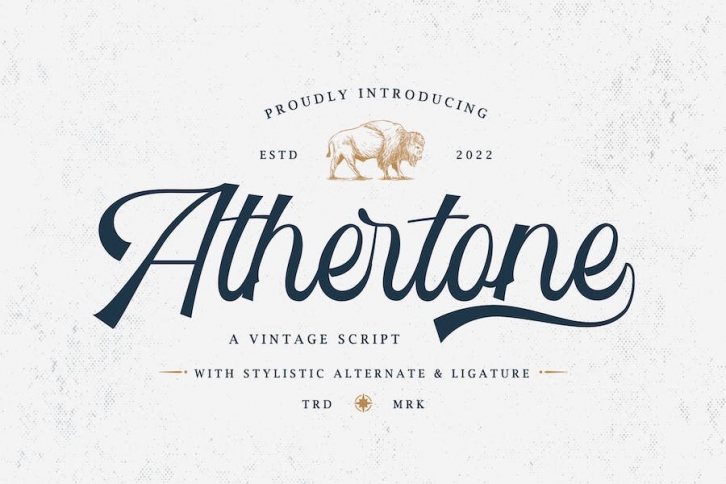 Athertone - A Vintage Script Font Download