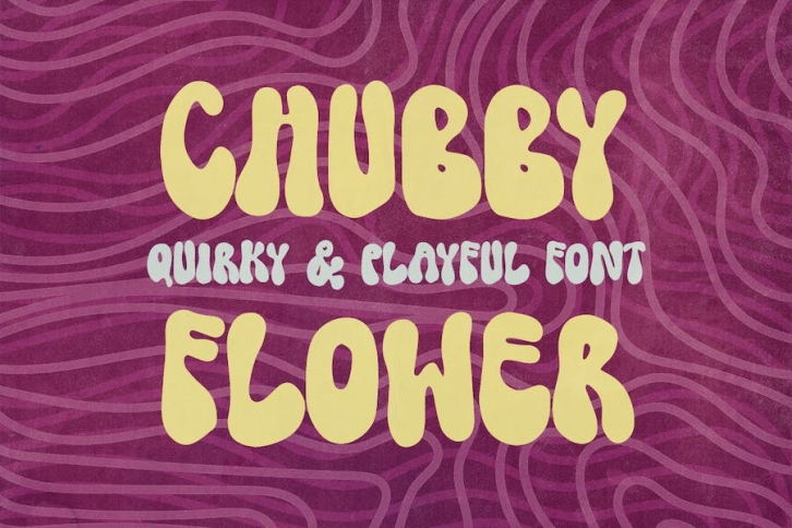 Chubby Flower - Playful & Cute Font Font Download