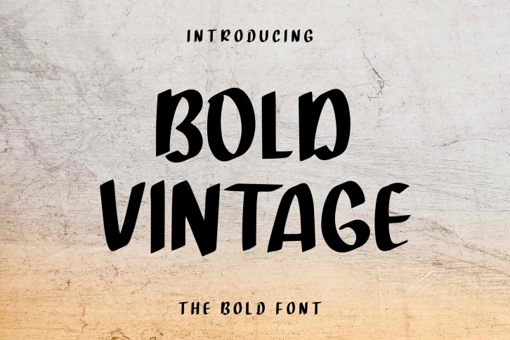 Bold Vintage Font Download