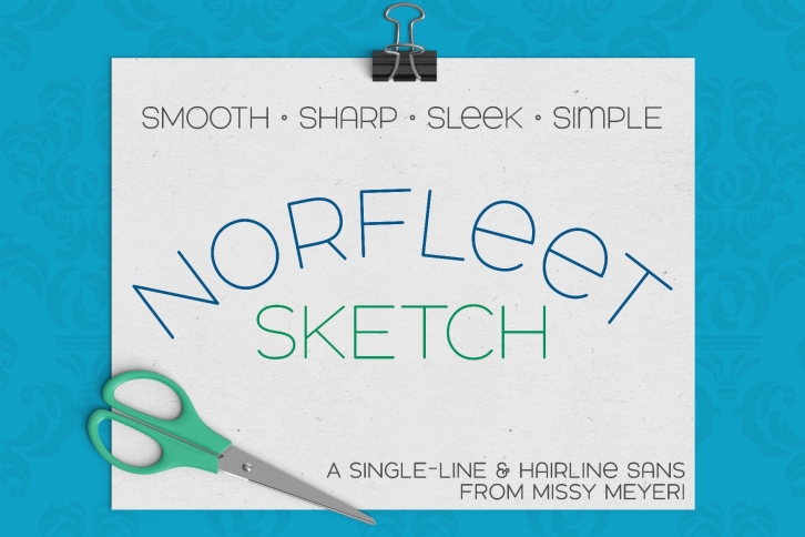 Norfleet Sketch (single Line) Font Download