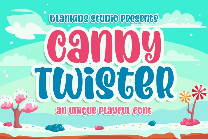 Candy Twister an Unique Playful Font Download