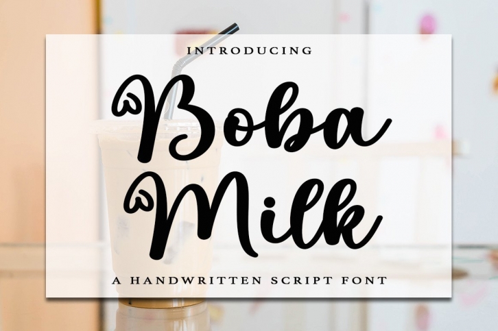 Boba Milk Font Download