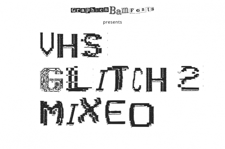 Vhs Glitch 2 Mixed Font Download