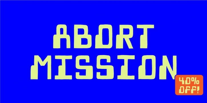 Abort Mission Font Download