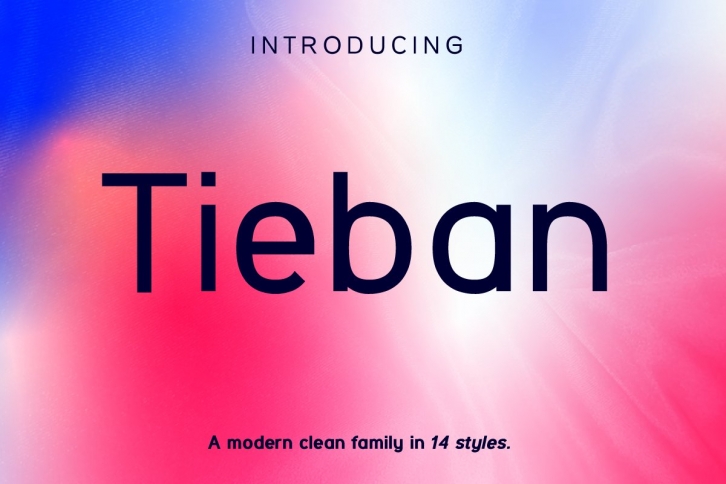 Tieban Sans Serif family typeface Font Download