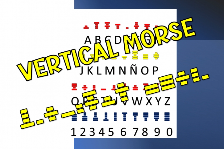 Vertical Morse Font Download