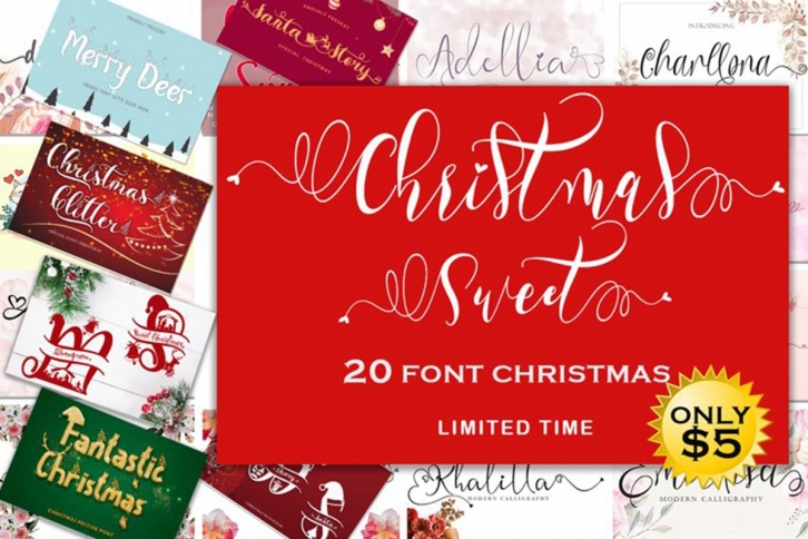 Christmas Sweet Bundles Font Download