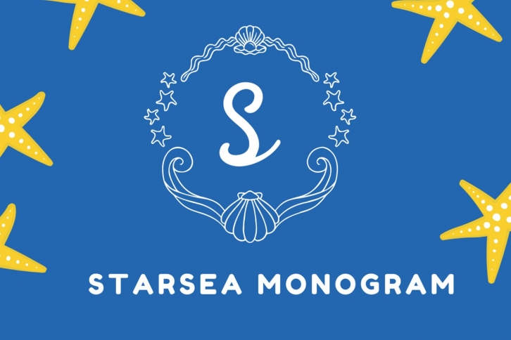 Starsea Monogram Font Download