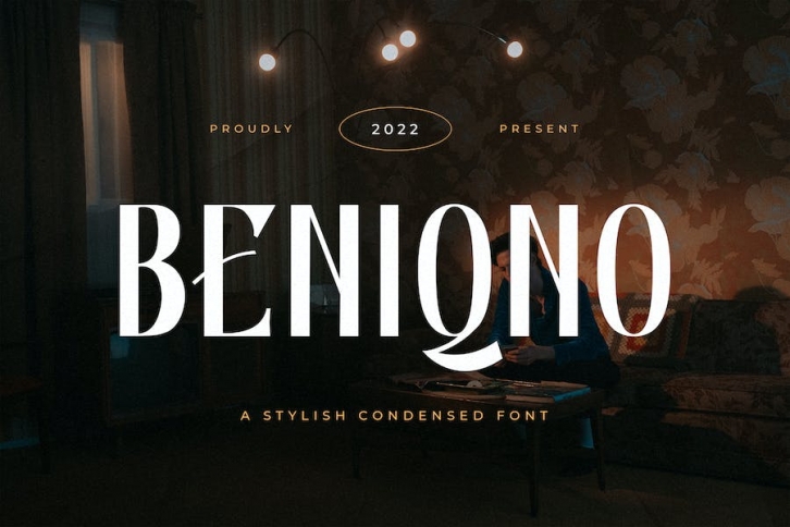 Beniqno - Stylish Condensed Font Font Download