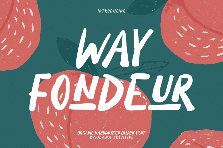 Wayfondeur Handwritten Display Font Download