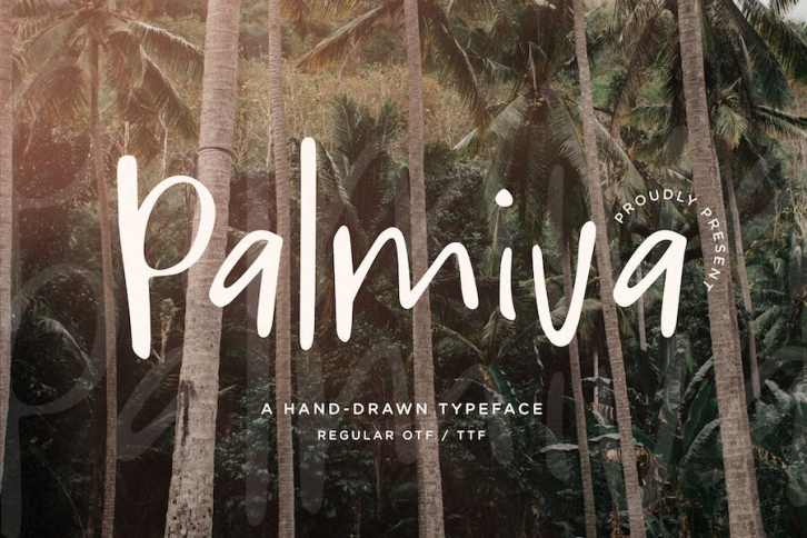 Palmiva - A Hand-Drawn Typeface Font Download