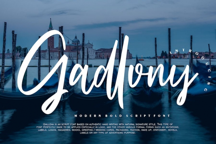 Gadlony | Modern Bold Font Font Download