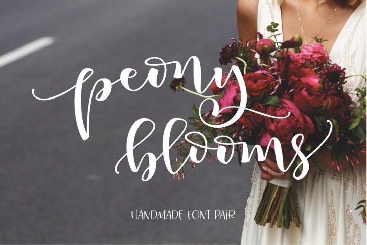 Peony Blooms Duo Font Download