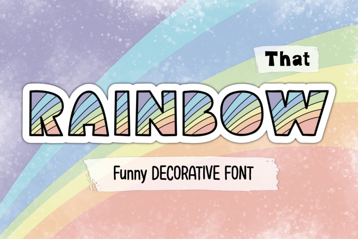 That Rainbow Font Download