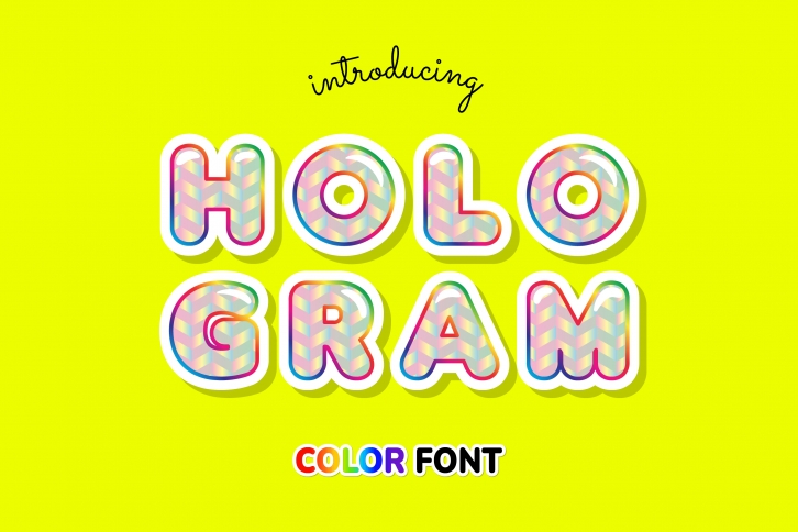 Hologram Font Download