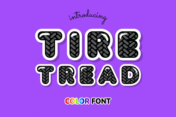 Tire Tread Font Download