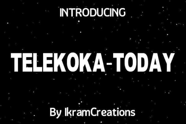 Telekoka Today Font Download