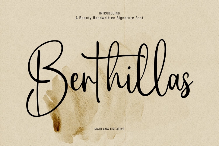 Berthillas Script Font Download