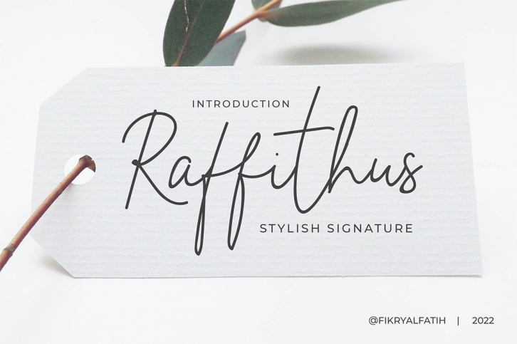 Raffithus Signature Font Download
