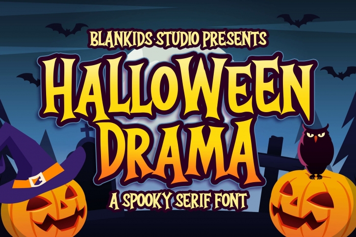 Halloween Drama a Spooky Serif Font Download