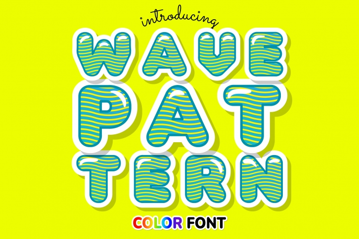 Wave Pattern Font Download