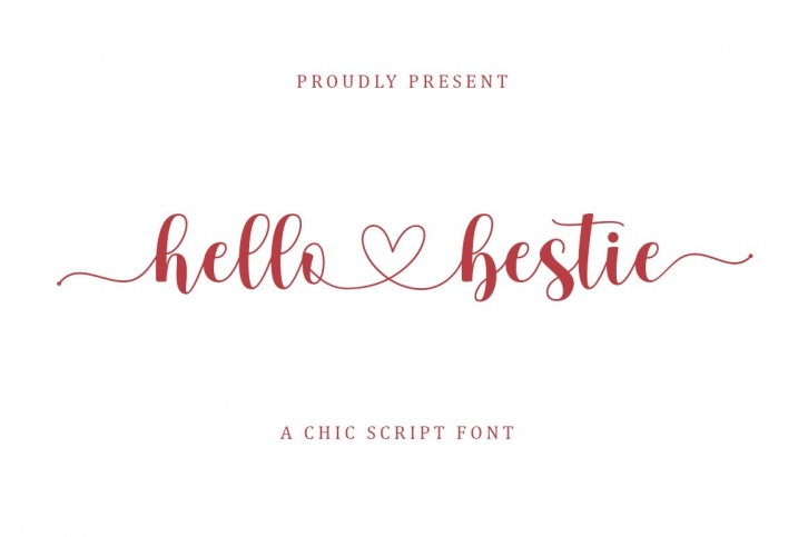 Hello Bestie Font Download