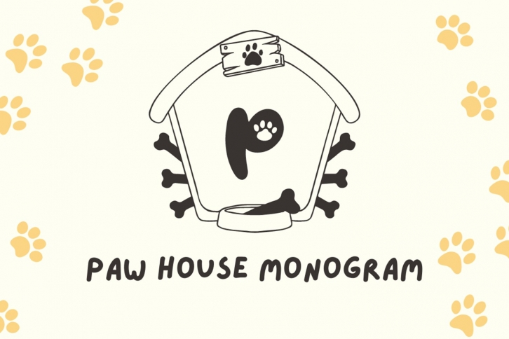Paw House Monogram Font Download
