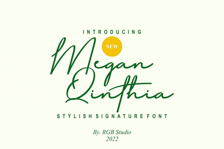 Megan Qinthia Font Download