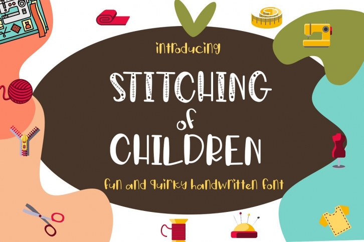 Stitching of Childre Font Download