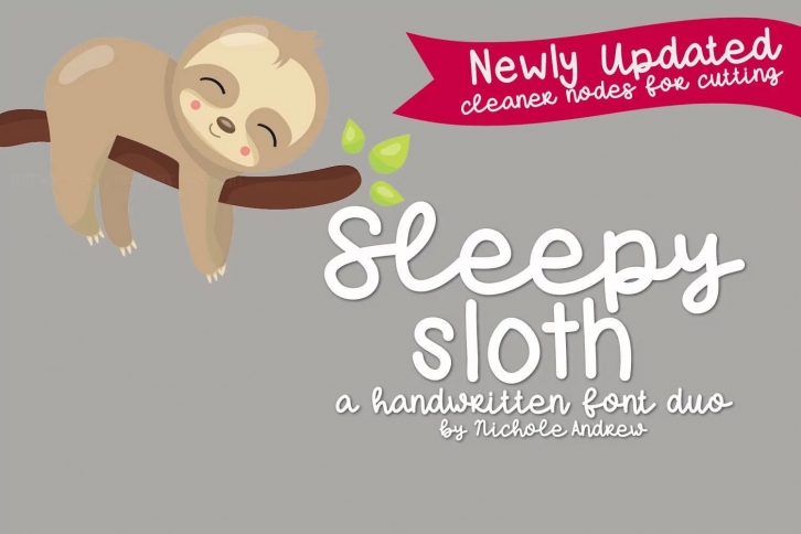 Sleepy Sloth Duo Font Download