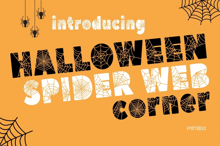 Spider Web Corner Font Download