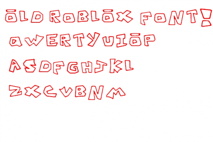 Old Roblox Font Download