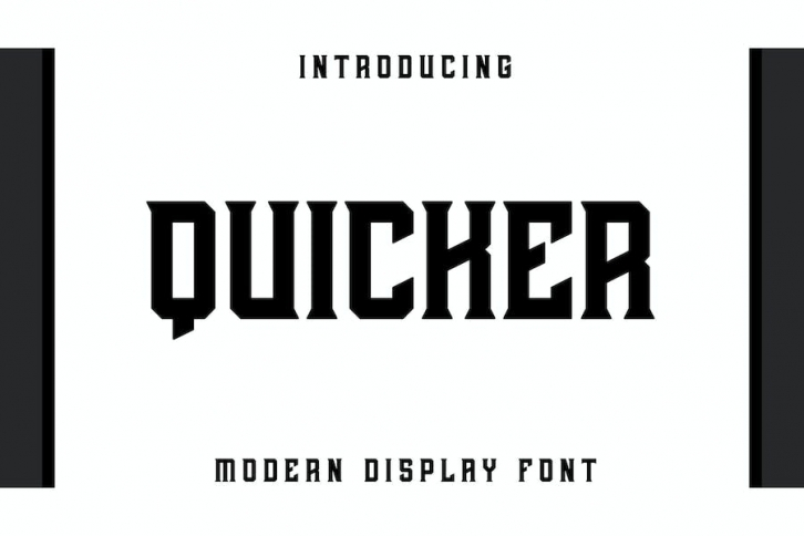 Quicker - Modern display font Font Download