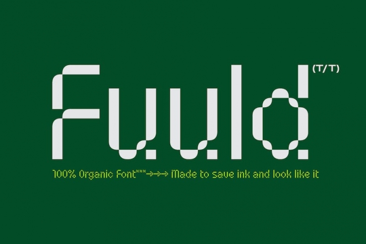 Fuuld logo font Font Download