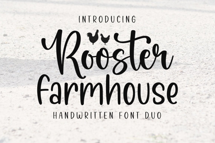Rooster Farmhouse Duo Font Download