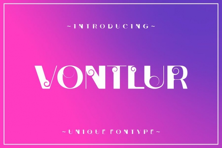 Vontlur Font Font Download