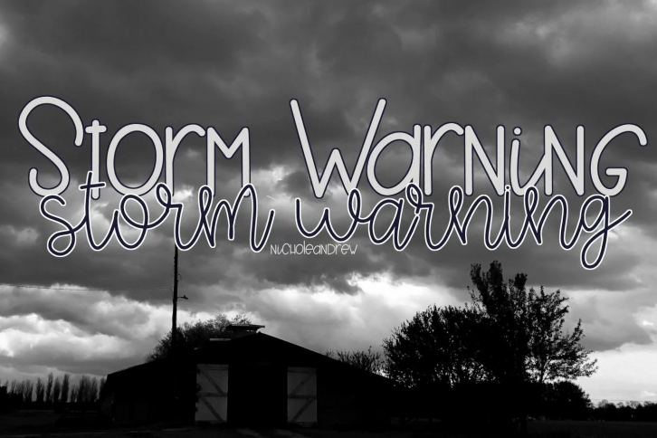 Storm Warning Duo Font Download
