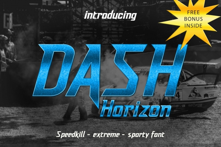 DashHorizon Sporty Racing Font Download
