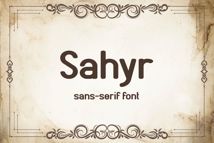 Sahyr - Sans serif font Font Download